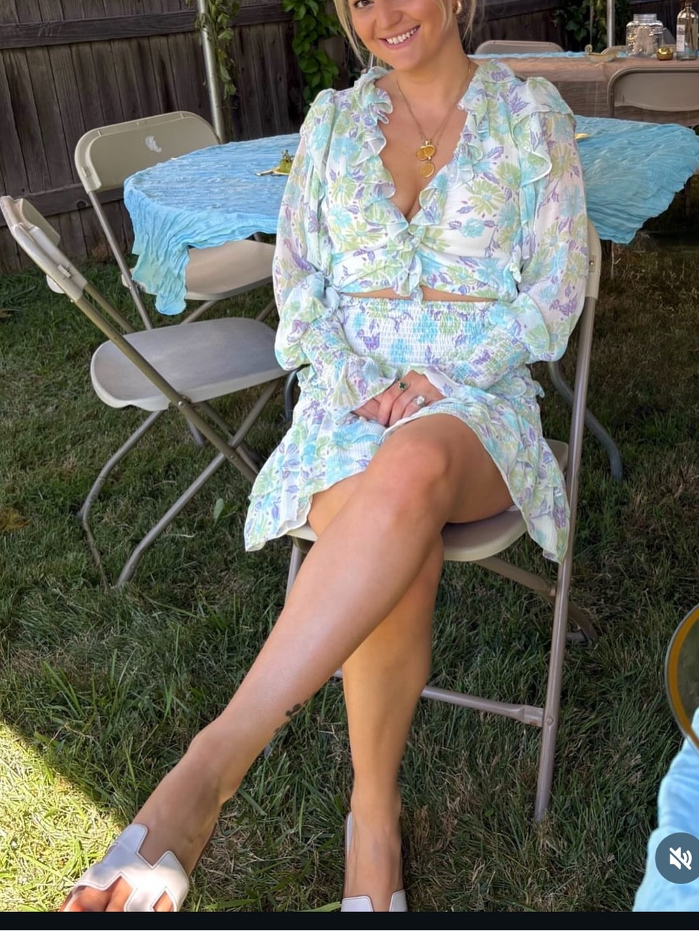 Floral Pastel dress - Ruffled